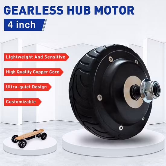 6.5インチ 24V 150W 5n。 M 120kg荷重ブラシレスDCホイールハブサーボモーター